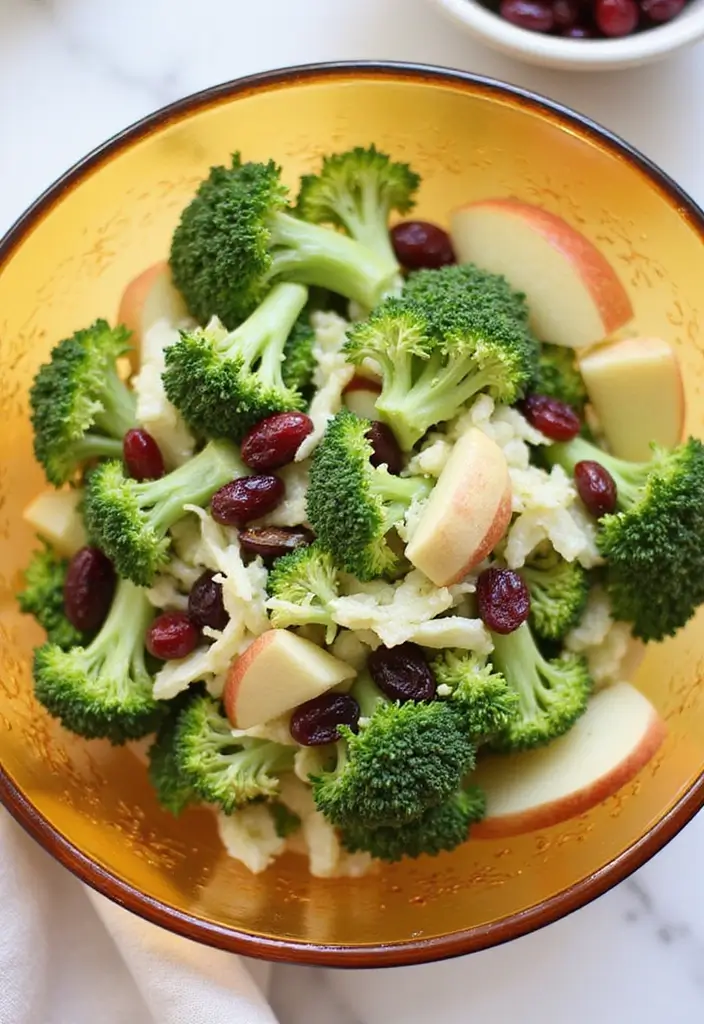 25+ Broccoli Salad Recipes That Everyone Will Love - 14. Broccoli Apple Slaw