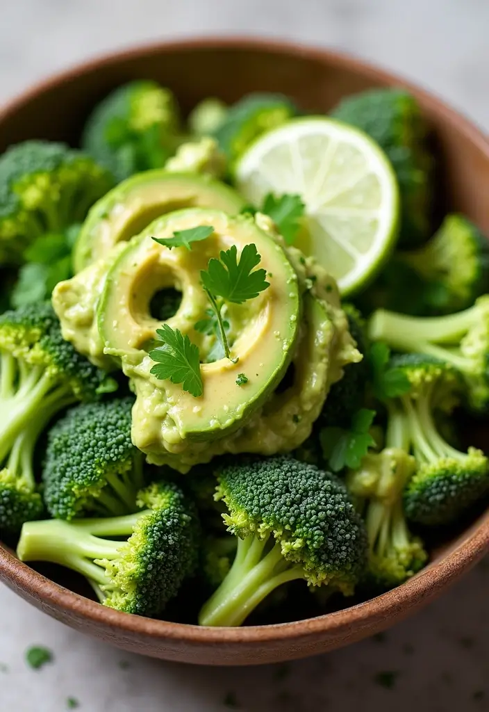 25+ Broccoli Salad Recipes That Everyone Will Love - 4. Creamy Avocado Broccoli Salad