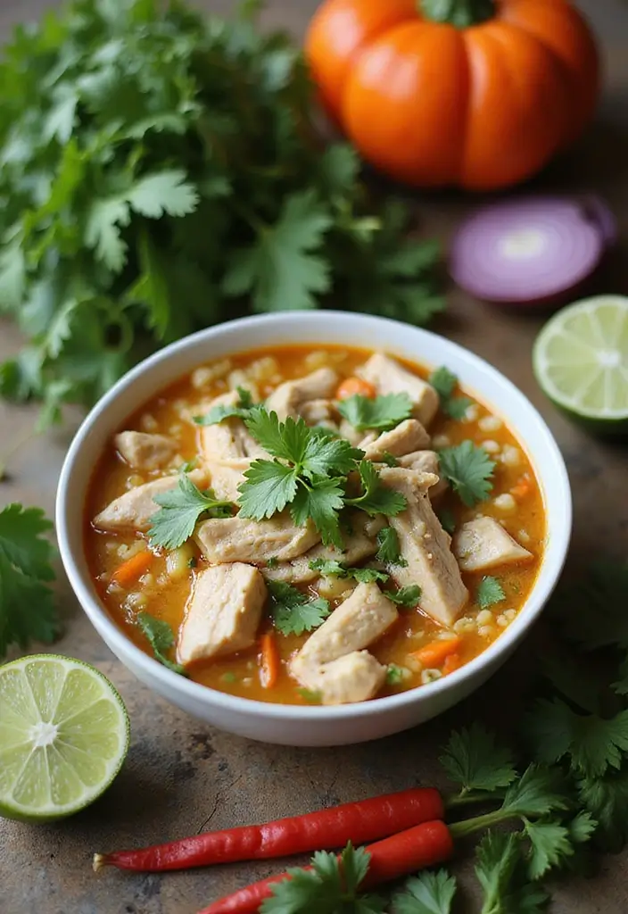 25+ Broth Soup Recipes That Are Simple and Soothing - 12. Thai Coconut Chicken Soup (Tom Kha Gai)