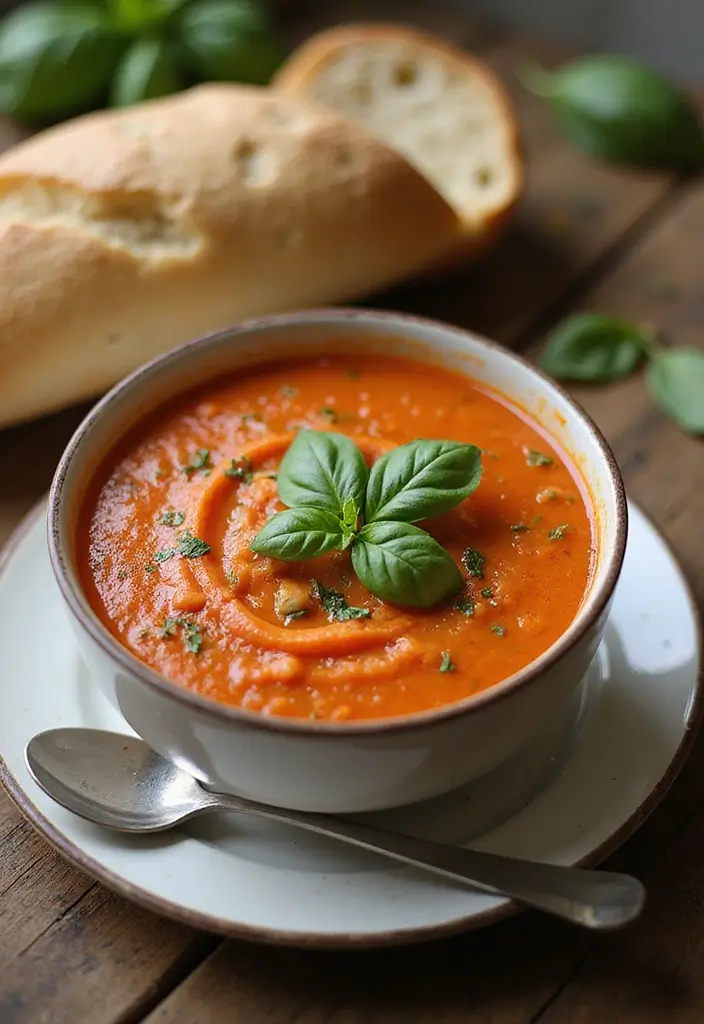 25+ Broth Soup Recipes That Are Simple and Soothing - 17. Creamy Tomato Basil Soup