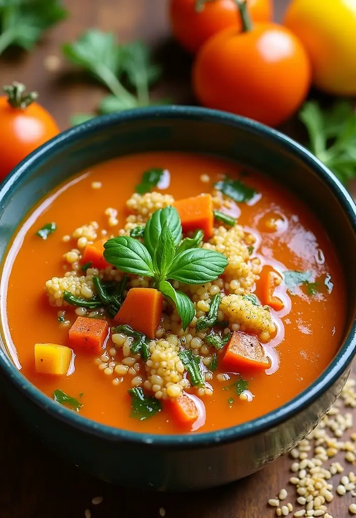 25+ Busy Day Soup Recipes for Quick Easy Dinners - 11. Quinoa and Vegetable Soup