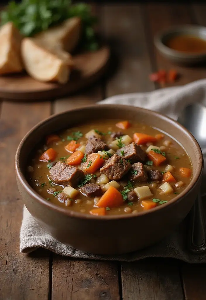 25+ Busy Day Soup Recipes for Quick Easy Dinners - 13. Beef Barley Soup