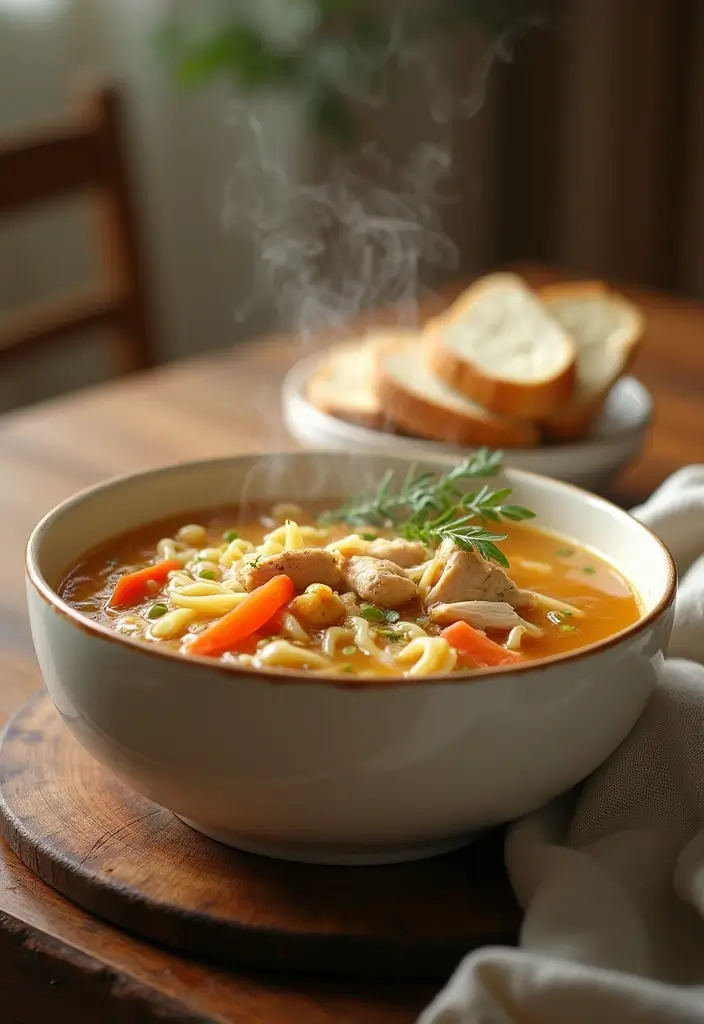 25+ Busy Day Soup Recipes for Quick Easy Dinners - 2. Hearty Chicken Noodle Soup