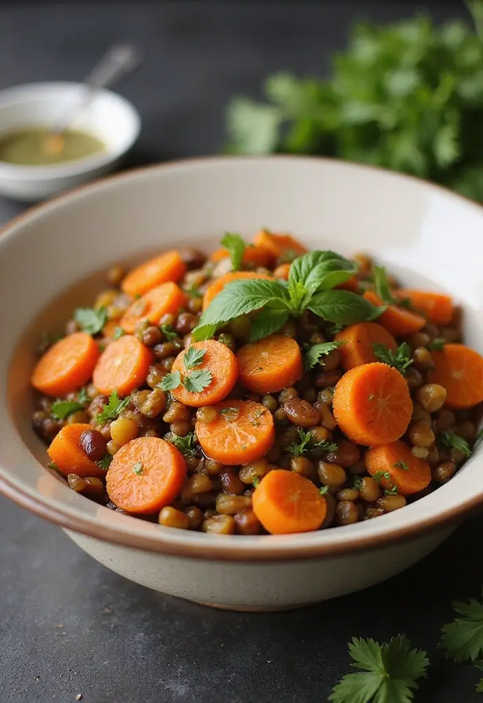 25+ Carrot Salad Recipes That Are Fresh and Crunchy - 17. Carrot and Lentil Salad