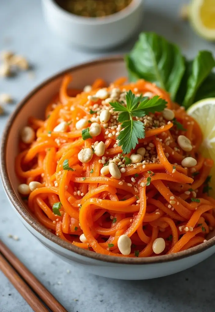 25+ Carrot Salad Recipes That Are Fresh and Crunchy - 3. Asian-Inspired Carrot Salad