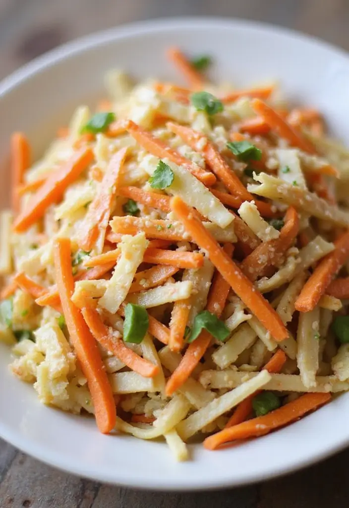 25+ Carrot Salad Recipes That Are Fresh and Crunchy - 7. Carrot and Cabbage Slaw