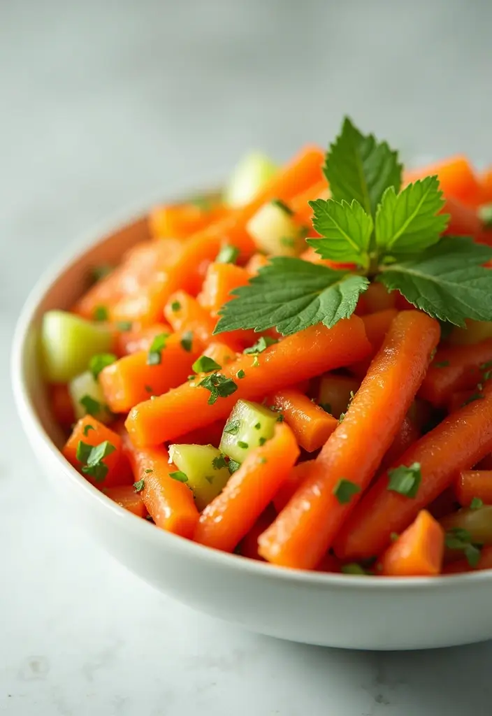 25+ Carrot Salad Recipes That Are Fresh and Crunchy - 9. Carrot and Celery Salad
