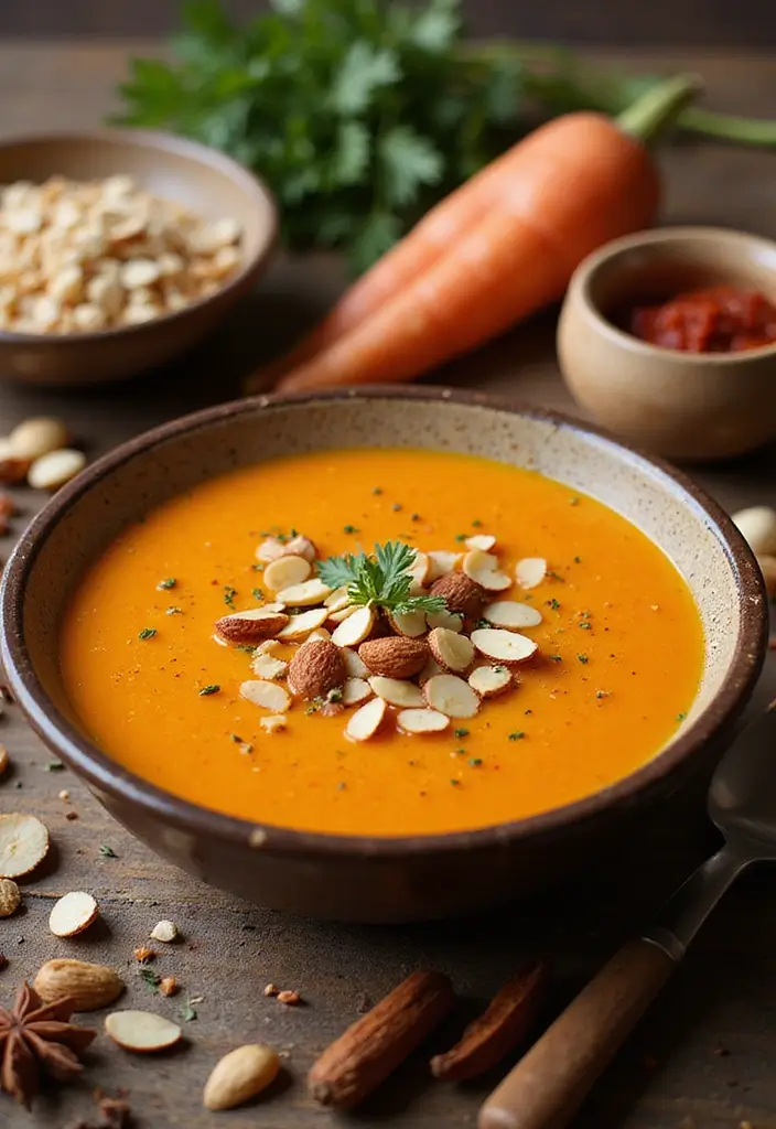 25+ Carrot Soup Recipes That Are Bright and Delicious - 13. Moroccan Carrot Soup