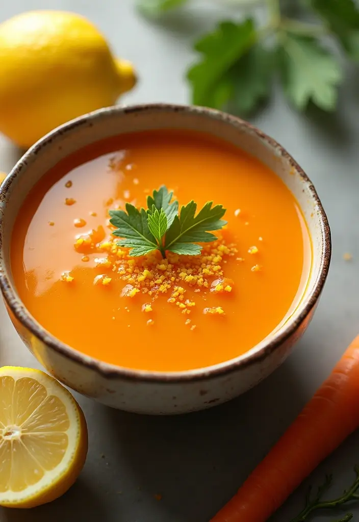 25+ Carrot Soup Recipes That Are Bright and Delicious - 25. Carrot Soup with Lemon