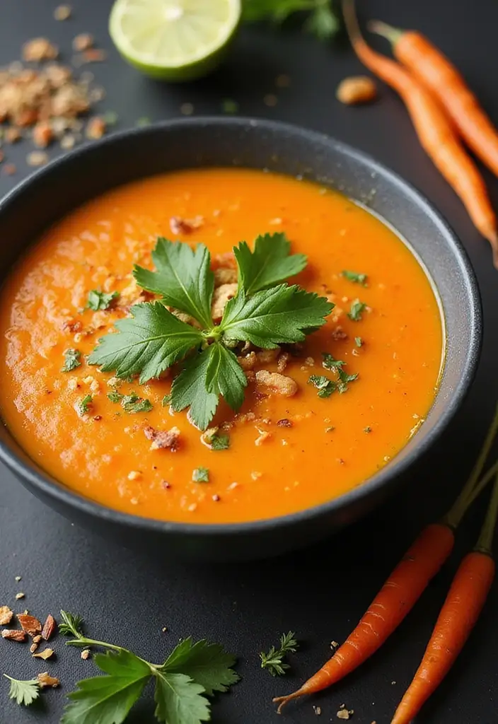 25+ Carrot Soup Recipes That Are Bright and Delicious - 6. Thai Carrot Soup