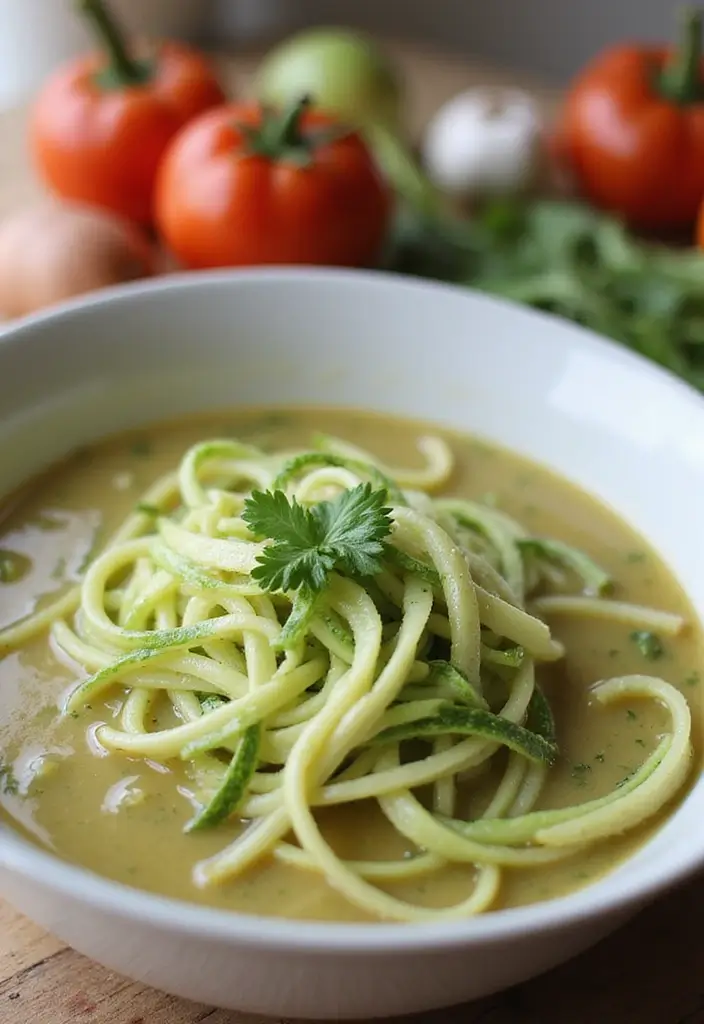 25+ Celery Soup Recipes That Are Light Yet Comforting 61 25+ Celery Soup Recipes That Are Light Yet Comforting - 11. Celery and Zucchini Noodle Soup