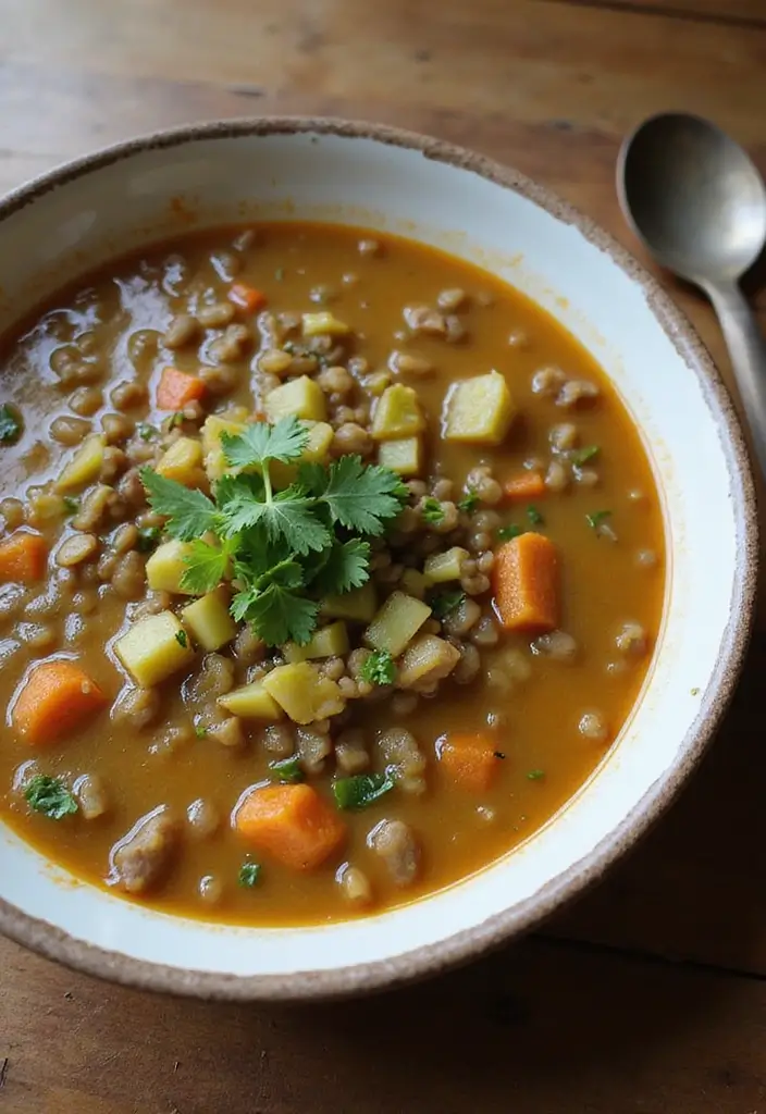 25+ Celery Soup Recipes That Are Light Yet Comforting 96 25+ Celery Soup Recipes That Are Light Yet Comforting - 16. Celery and Lentil Soup