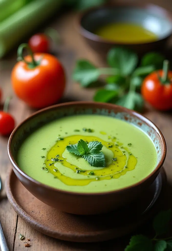 25+ Celery Soup Recipes That Are Light Yet Comforting 124 25+ Celery Soup Recipes That Are Light Yet Comforting - 20. Celery and Pesto Soup