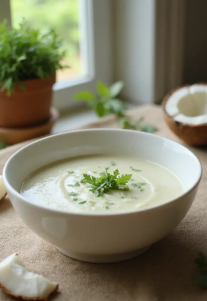 25+ Celery Soup Recipes That Are Light Yet Comforting 131 25+ Celery Soup Recipes That Are Light Yet Comforting - 21. Celery and Coconut Soup