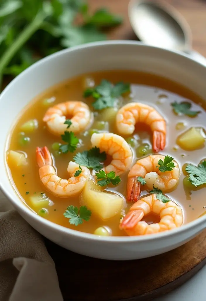 25+ Celery Soup Recipes That Are Light Yet Comforting 152 25+ Celery Soup Recipes That Are Light Yet Comforting - 24. Celery and Shrimp Soup