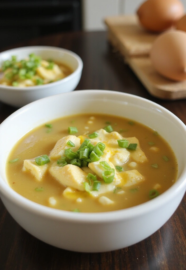 25+ Celery Soup Recipes That Are Light Yet Comforting 157 25+ Celery Soup Recipes That Are Light Yet Comforting - 25. Celery and Egg Drop Soup