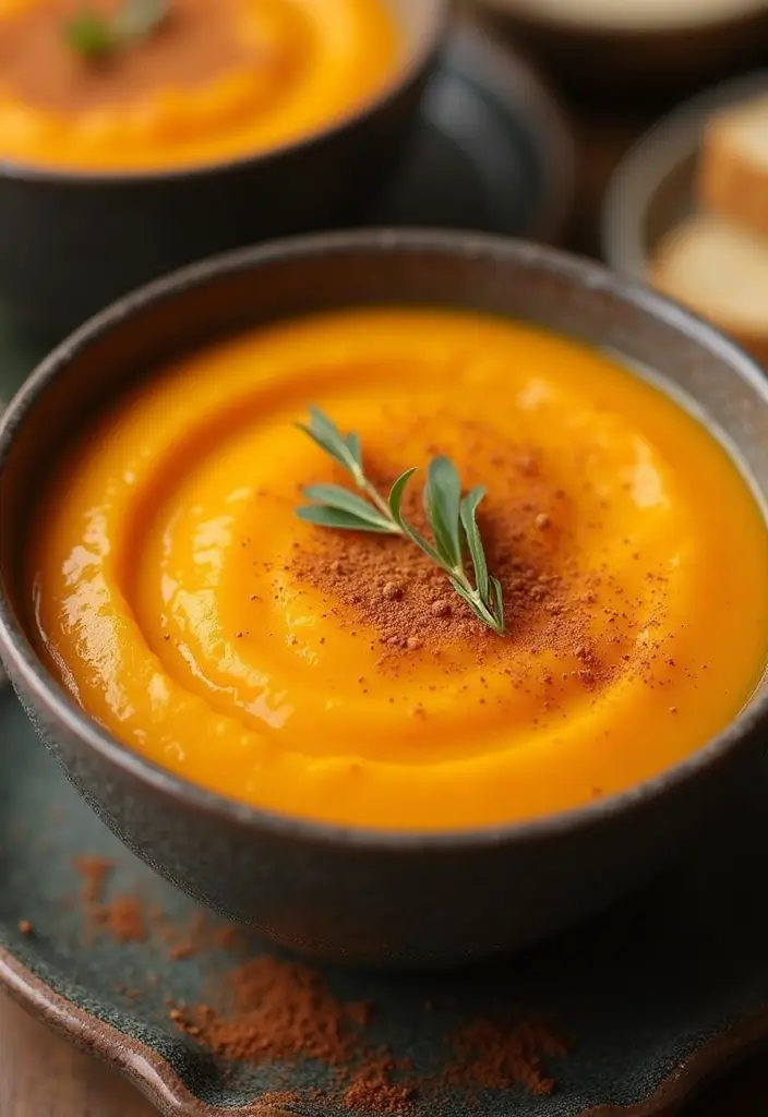25+ Cheddar Cheese Soup Recipes That Are Rich and Creamy - 14. Cheddar and Sweet Potato Soup