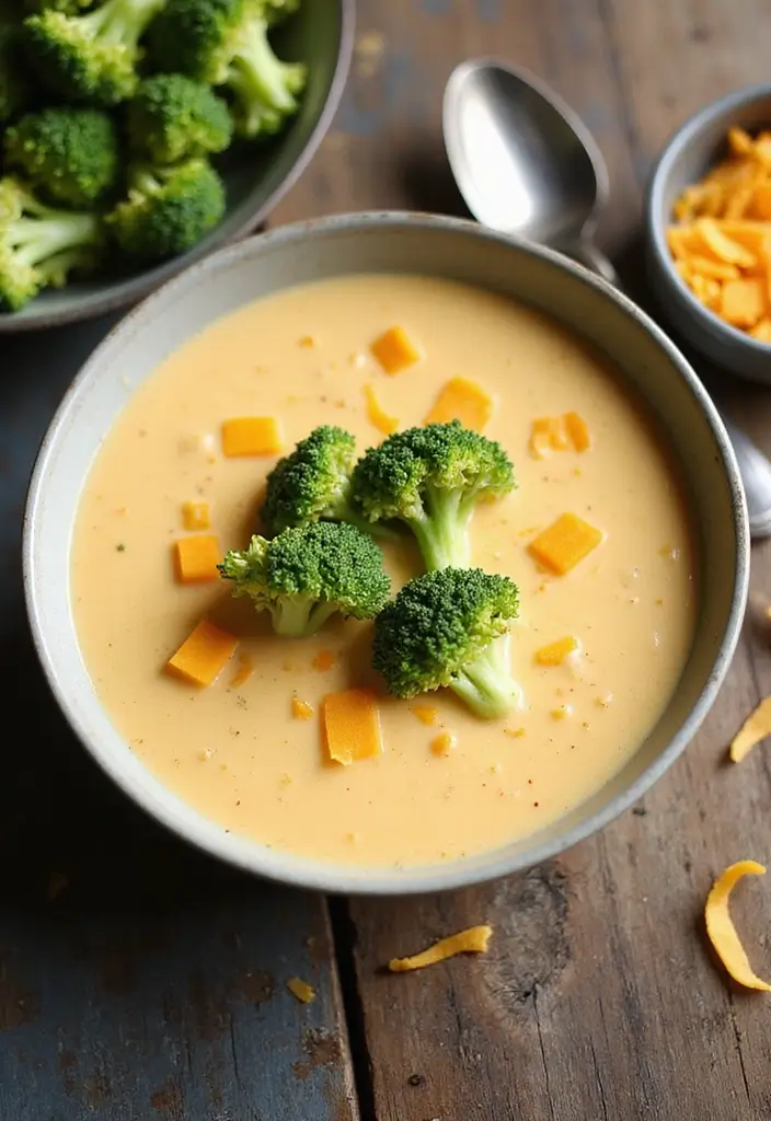 25+ Cheddar Cheese Soup Recipes That Are Rich and Creamy - 2. Broccoli Cheddar Soup