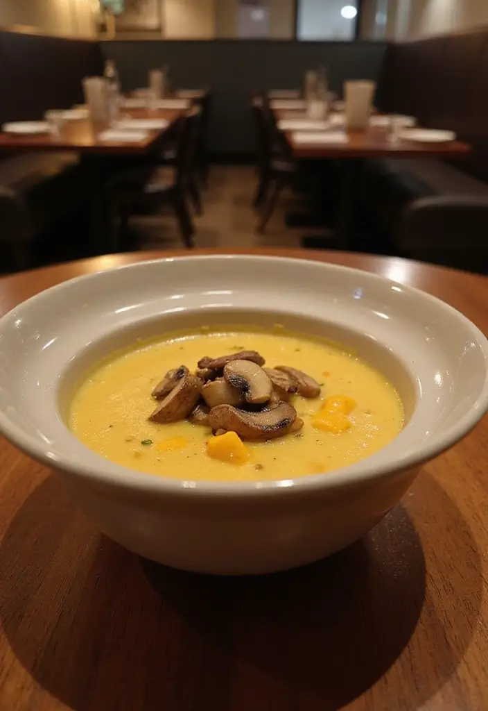 25+ Cheddar Cheese Soup Recipes That Are Rich and Creamy - 24. Cheddar and Wild Mushroom Soup