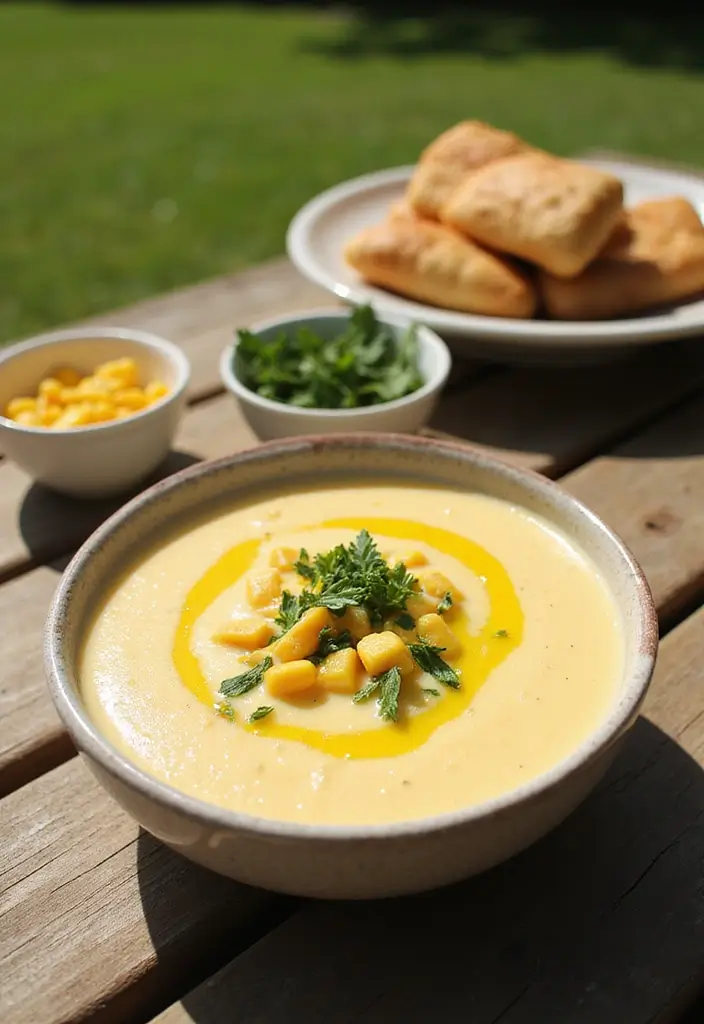 25+ Cheddar Cheese Soup Recipes That Are Rich and Creamy - 8. Cheddar Corn Chowder