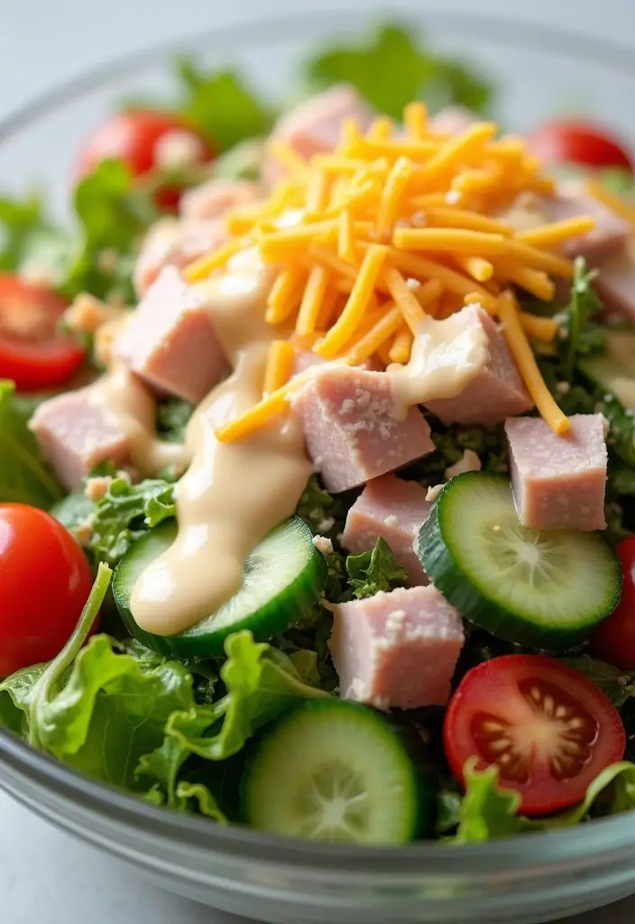 25+ Chef Salad Recipes Loaded with Flavor and Crunch - 1. Classic Chef Salad with Creamy Ranch Dressing