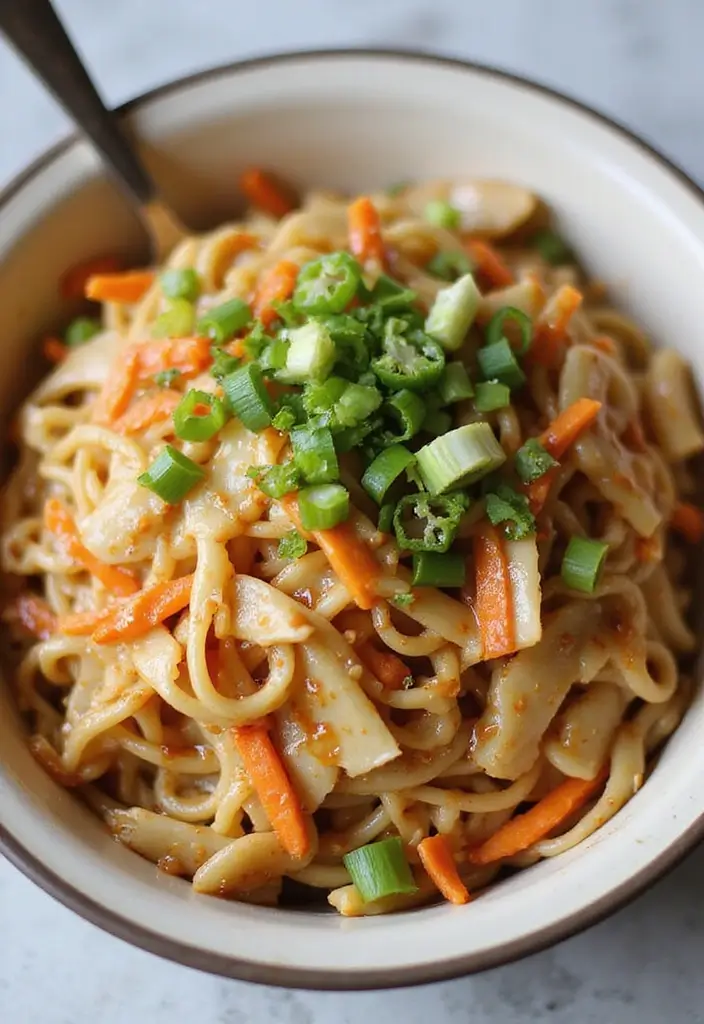 25+ Chef Salad Recipes Loaded with Flavor and Crunch - 16. Ramen Salad with Sesame Dressing