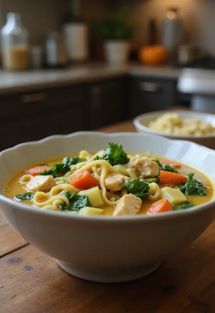 25+ Chicken Noodle Soup Recipes That Warm the Soul - 24. Chicken Noodle Soup with Chard