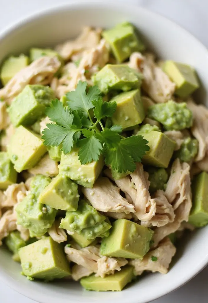 25+ Chicken Salad Recipes You’ll Want to Make Again - 2. Creamy Avocado Chicken Salad