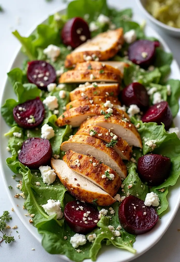 25+ Chicken Salad Recipes You’ll Want to Make Again - 21. Chicken Salad with Beets and Goat Cheese