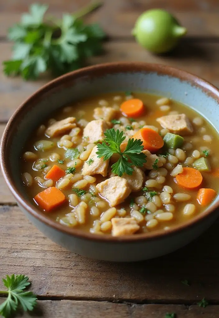 25+ Chicken Soup Recipes for Every Craving 84 25+ Chicken Soup Recipes for Every Craving - 14. Chicken and Barley Soup