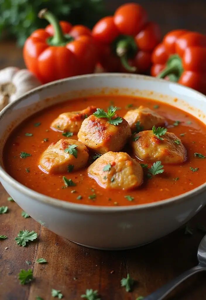 25+ Chicken Soup Recipes for Every Craving 123 25+ Chicken Soup Recipes for Every Craving - 21. Roasted Red Pepper Chicken Soup