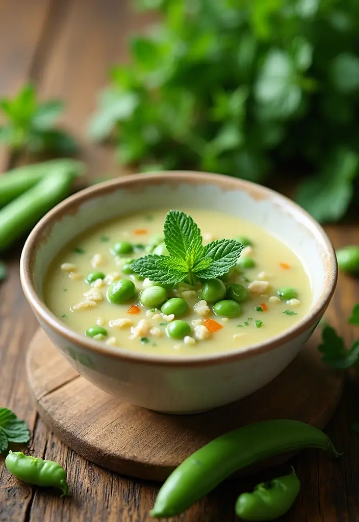 25+ Chicken Soup Recipes for Every Craving 130 25+ Chicken Soup Recipes for Every Craving - 22. Chicken and Pea Soup