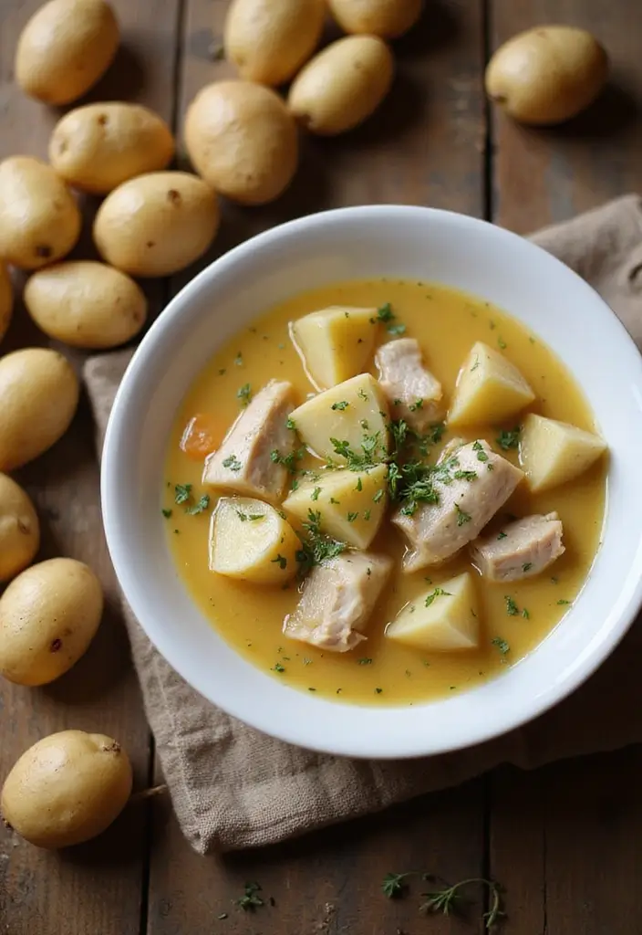 25+ Chicken Soup Recipes for Every Craving 151 25+ Chicken Soup Recipes for Every Craving - 25. Chicken and Potato Soup