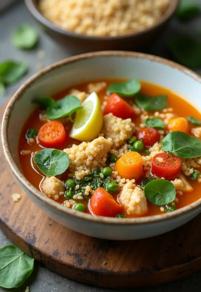 25+ Chicken Soup Recipes for Every Craving 15 25+ Chicken Soup Recipes for Every Craving - 3. Healthy Chicken Quinoa Soup