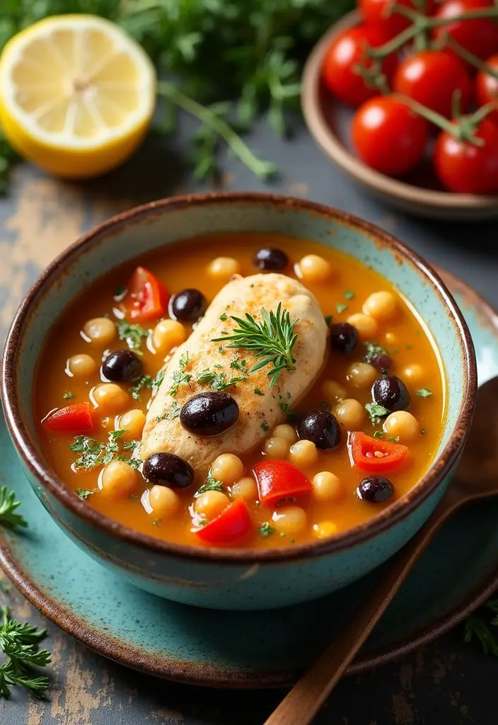 25+ Chicken Soup Recipes for Every Craving 41 25+ Chicken Soup Recipes for Every Craving - 7. Mediterranean Chicken Soup