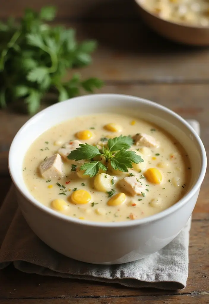 25+ Chicken Thigh Soup Recipes for Tender Juicy Flavor - 14. Chicken and Corn Chowder