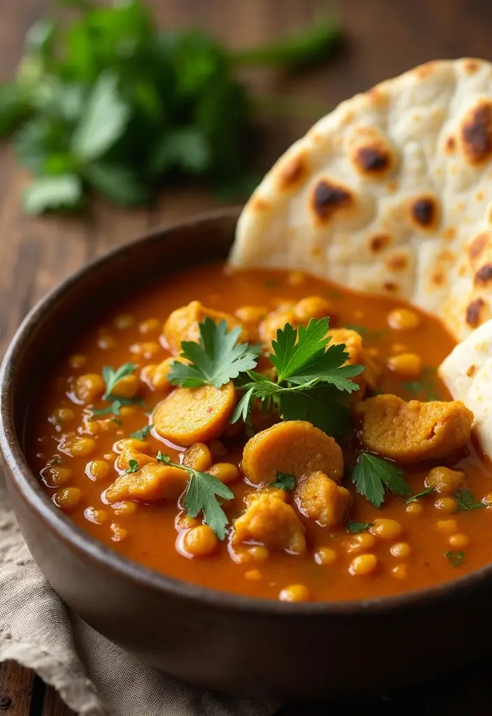 25+ Chicken Thigh Soup Recipes for Tender Juicy Flavor - 18. Curried Chicken and Lentil Soup