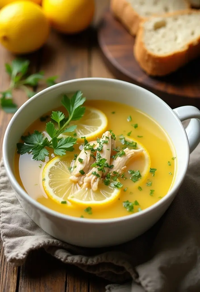 25+ Chicken Thigh Soup Recipes for Tender Juicy Flavor - 4. Lemon Herb Chicken Soup