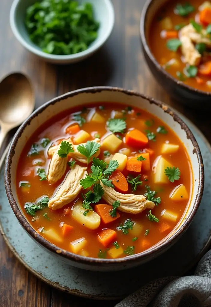 25+ Chicken Thigh Soup Recipes for Tender Juicy Flavor - 5. Chicken and Vegetable Soup