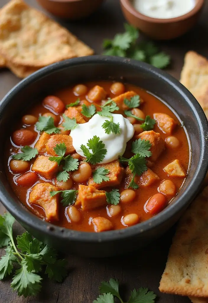 25+ Chicken Thigh Soup Recipes for Tender Juicy Flavor - 9. Smoky Chicken and Bean Soup