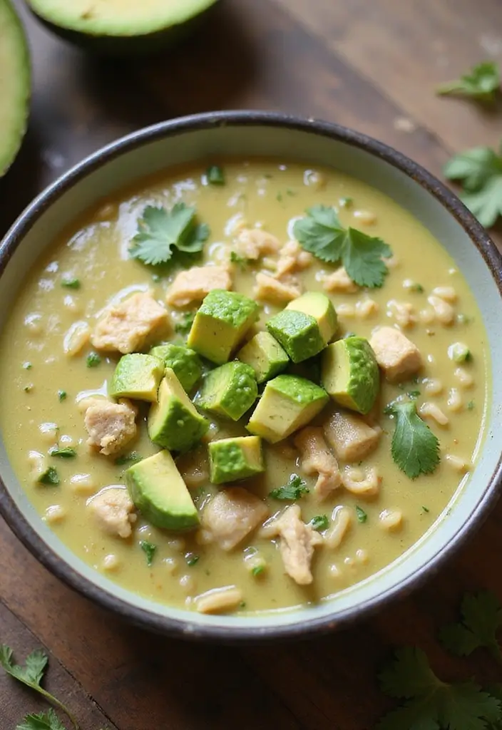 25+ Chicken and Rice Soup Recipes That Feel Like Home - 16. Avocado Chicken and Rice Soup