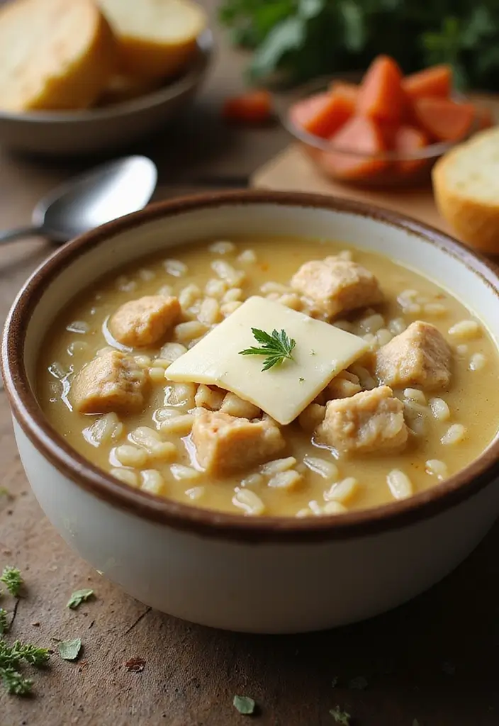 25+ Chicken and Rice Soup Recipes That Feel Like Home - 25. Chicken and Rice Soup with Parmesan