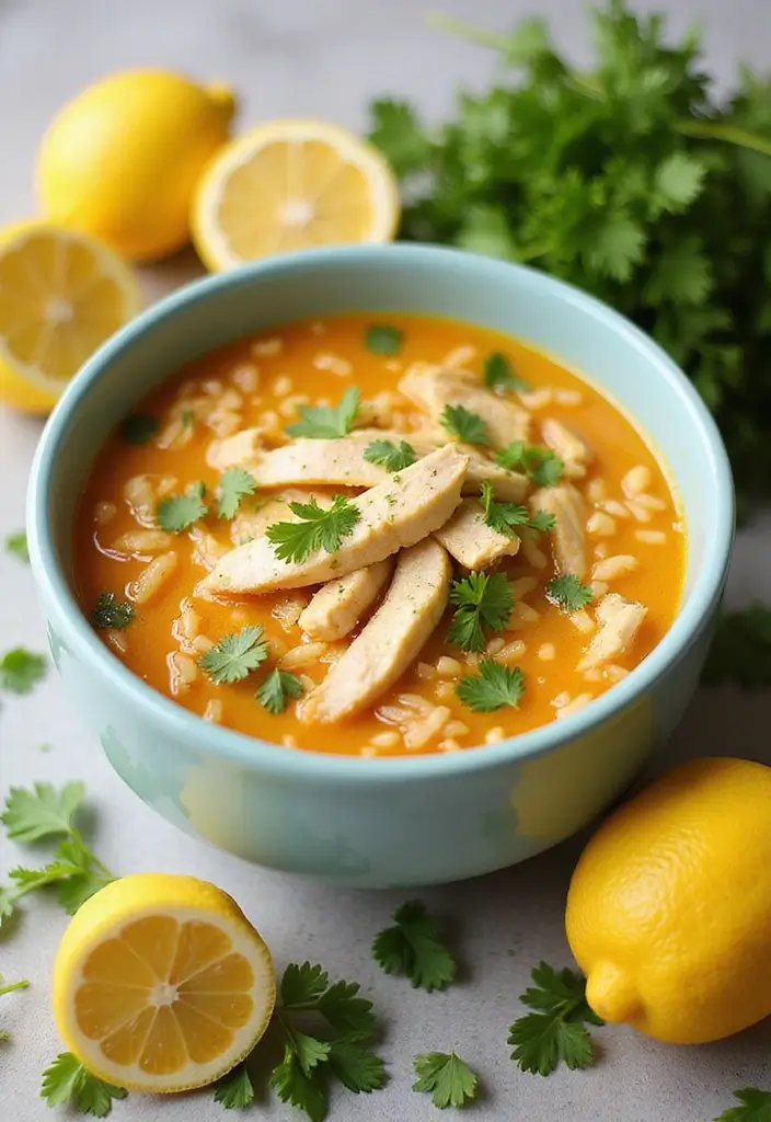 25+ Chicken and Rice Soup Recipes That Feel Like Home - 3. Lemon Chicken and Rice Soup