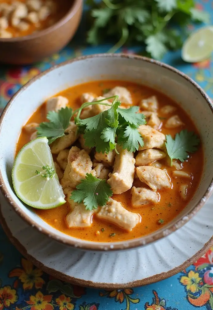 25+ Chicken and Rice Soup Recipes That Feel Like Home - 4. Thai Coconut Chicken and Rice Soup