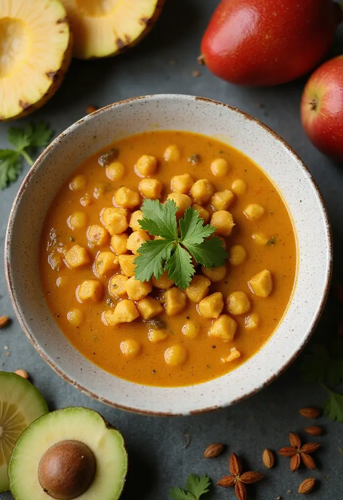 25+ Chickpea Soup Recipes for Plant-Based Comfort - 11. Coconut Curry Chickpea Soup