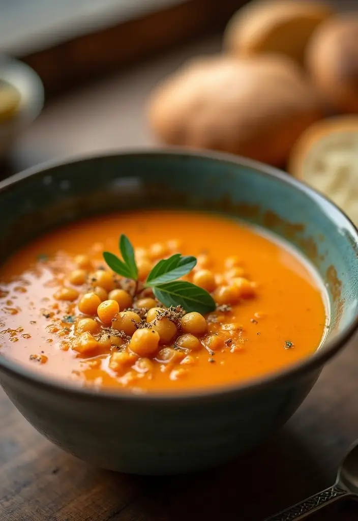25+ Chickpea Soup Recipes for Plant-Based Comfort - 12. Sweet Potato and Chickpea Soup