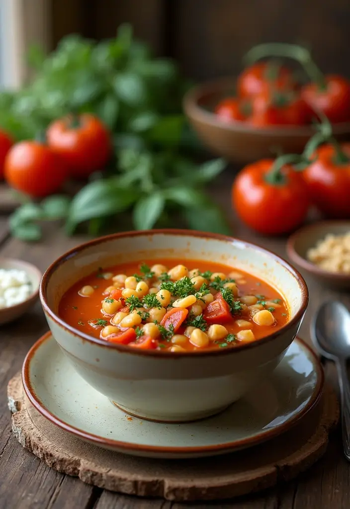 25+ Chickpea Soup Recipes for Plant-Based Comfort - 16. Chickpea Minestrone Soup