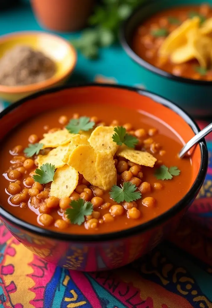 25+ Chickpea Soup Recipes for Plant-Based Comfort - 17. Chickpea Tortilla Soup