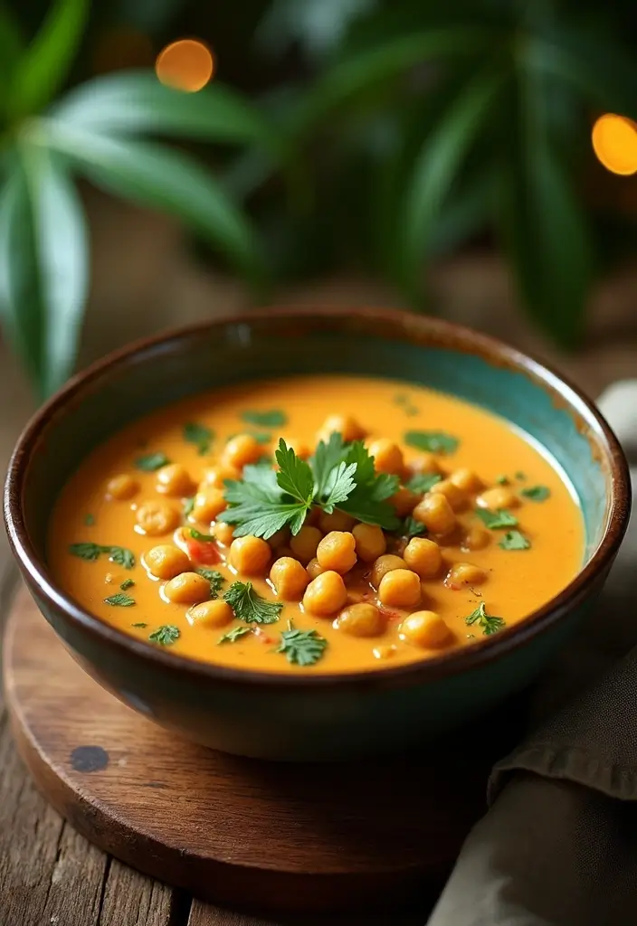 25+ Chickpea Soup Recipes for Plant-Based Comfort - 3. Creamy Coconut Chickpea Soup