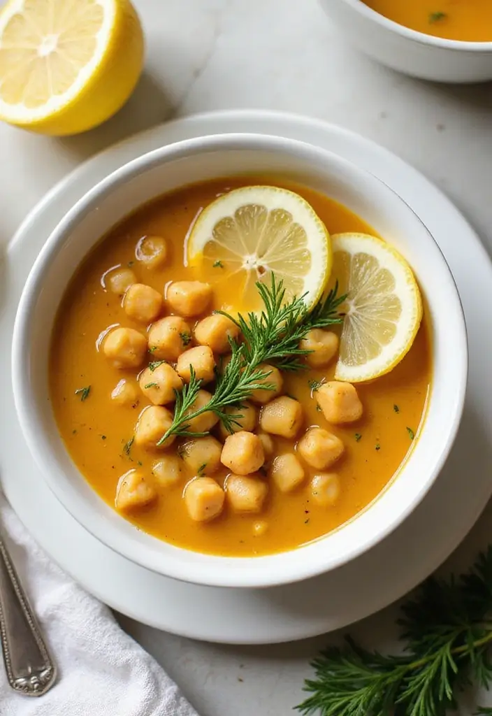 25+ Chickpea Soup Recipes for Plant-Based Comfort - 5. Lemon Dill Chickpea Soup